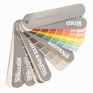 Sherwin Williams Fandeck Colorsnap Fan Deck Design graphic Paint Color Match